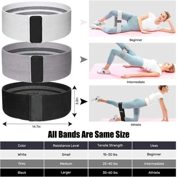 Anneau de hanche avec bande élastique pour équipement de fitness