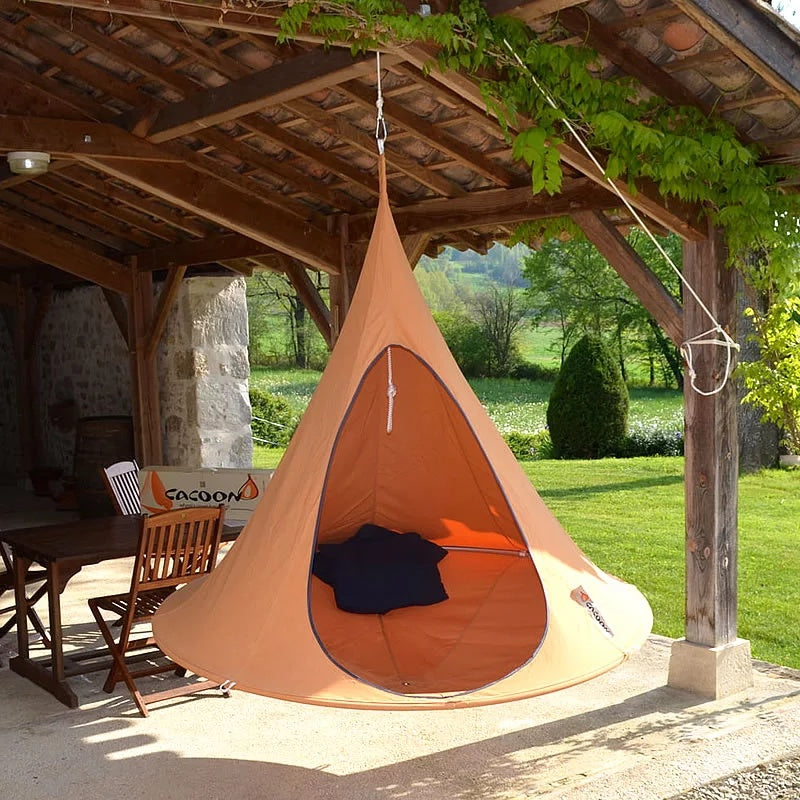 Platillo volador, hamaca de nailon portátil ligera para mochilero, Camping, elementos esenciales para acampar