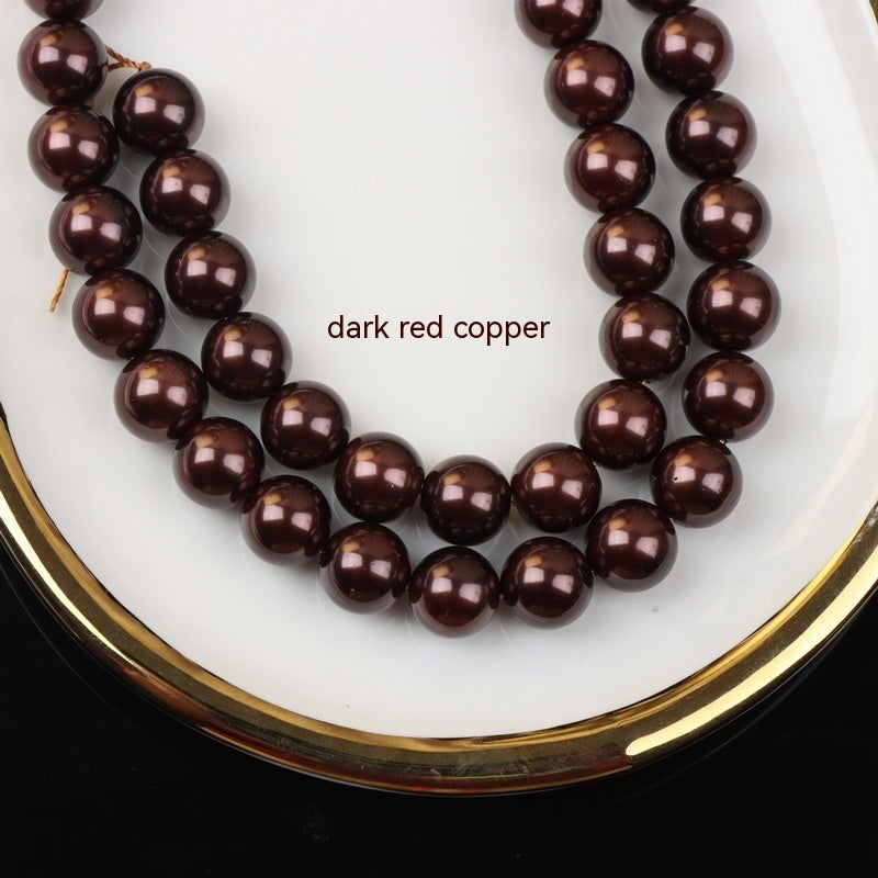 Perla de color Nanyang con agujero recto