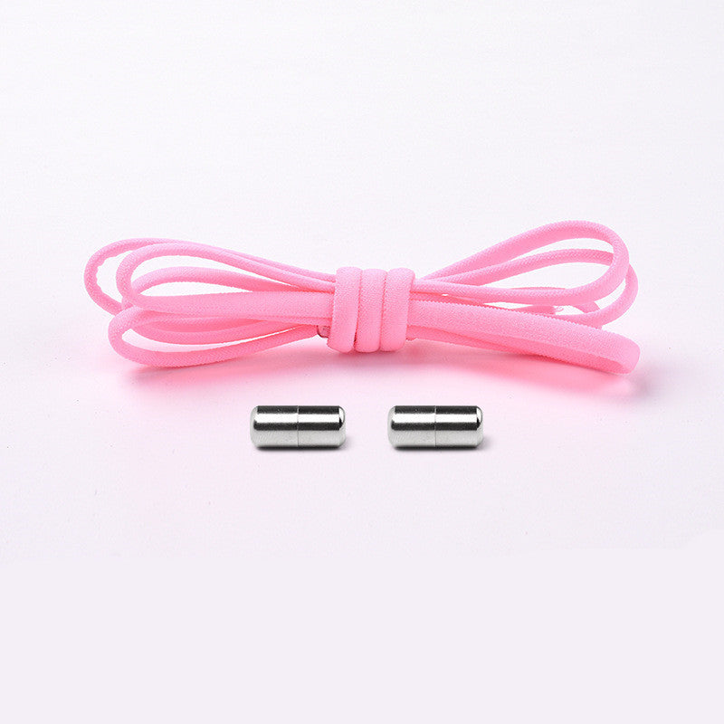 Lacets élastiques sans cravate lacets de chaussures en demi-cercle pour enfants et adultes baskets lacets de verrouillage en métal paresseux rapides cordes de chaussures