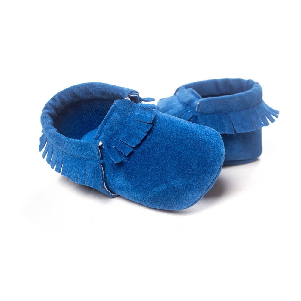 Chaussures de bébé nouveau-né en cuir suédé PU