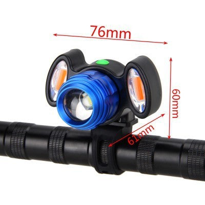 4 Modes Bike Front Lamp USB Rechargeable Bike Strong Light Waterproof Headlight Night Cycling Safty Warning Light