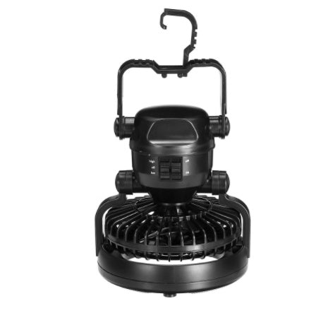 Lampe de ventilateur de camping multifonctionnelle à 18 LED