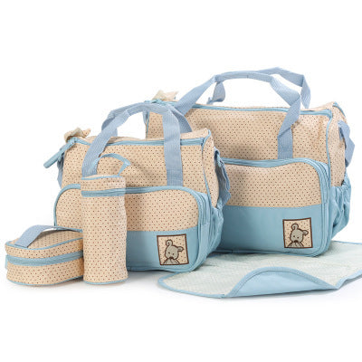 Sac à couches pour bébé, costumes pour maman, porte-biberon, poussette, ensembles de sacs à couches de maternité