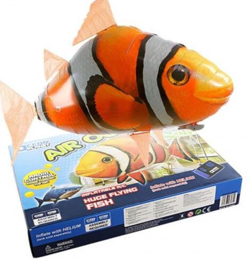 Ballon gonflable poisson clown requin télécommandé, poisson volant