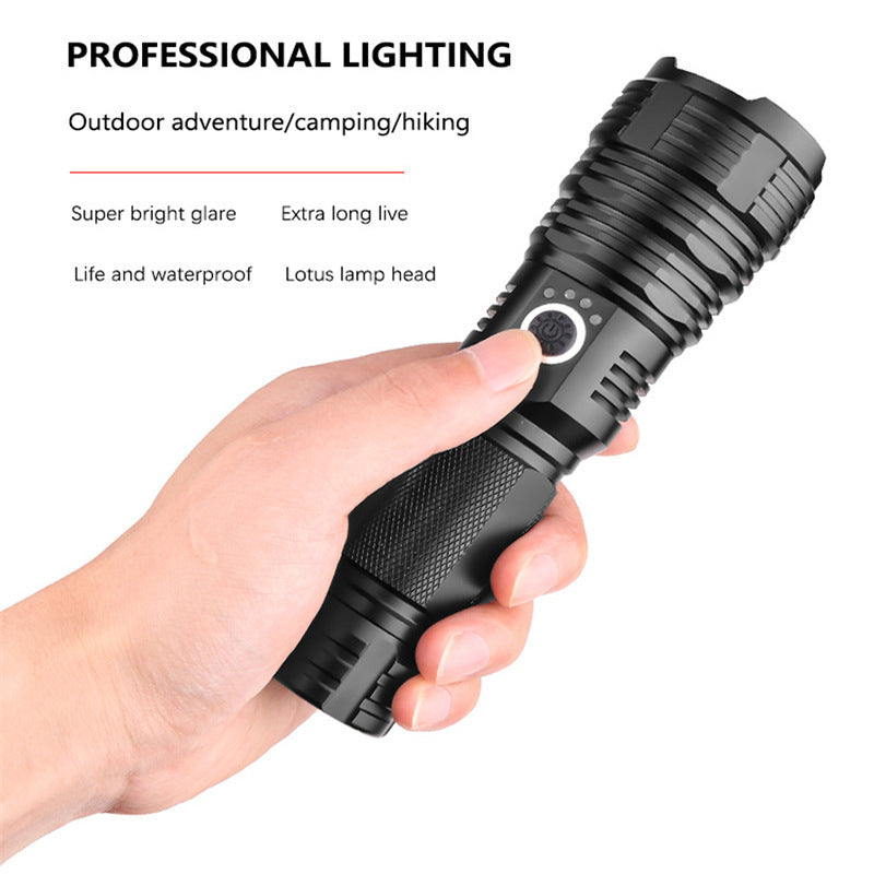 Linterna exterior P70 con carga USB