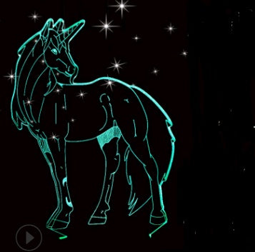 La lámpara de mesa 3D del búho de la luz de la noche llevada puede tocar colorido