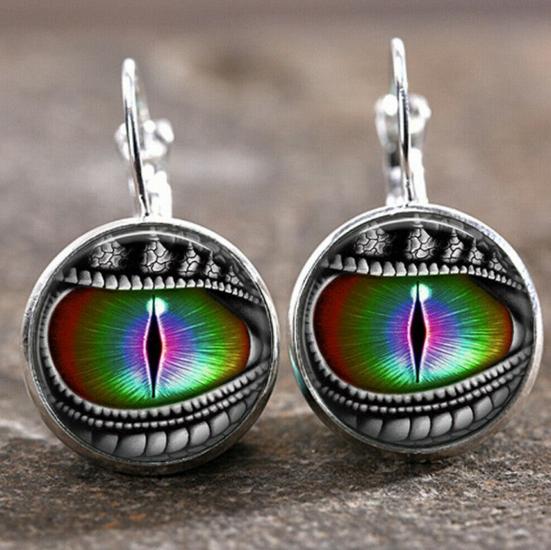 New Time Stone Pendant Moon Angel Earrings