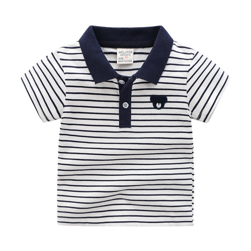 Chemise POLO à manches courtes pour enfants, dessin animé