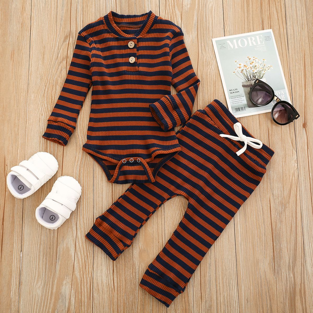 Ensemble de vêtements bébé garçon collants en coton fille nouveau-né