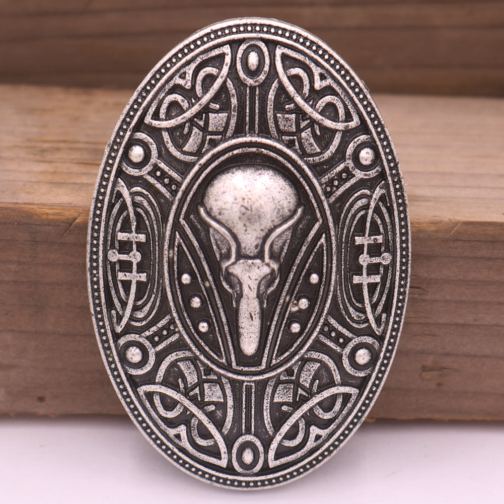 Broche de cuervo para hombre Mito nórdico Charm para hombre