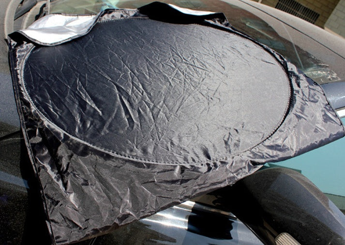 Material de tela plateada recubierta de bloqueador solar doble círculo