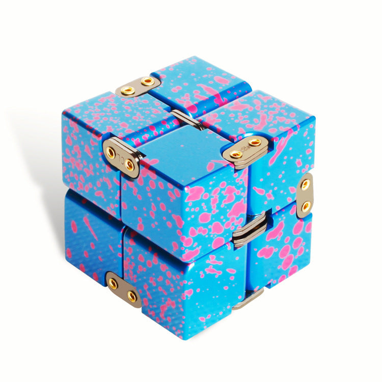 Jouet anti-Stress Cube infini en métal de qualité supérieure, décompresse Portable, jouets relaxants pour enfants et adultes