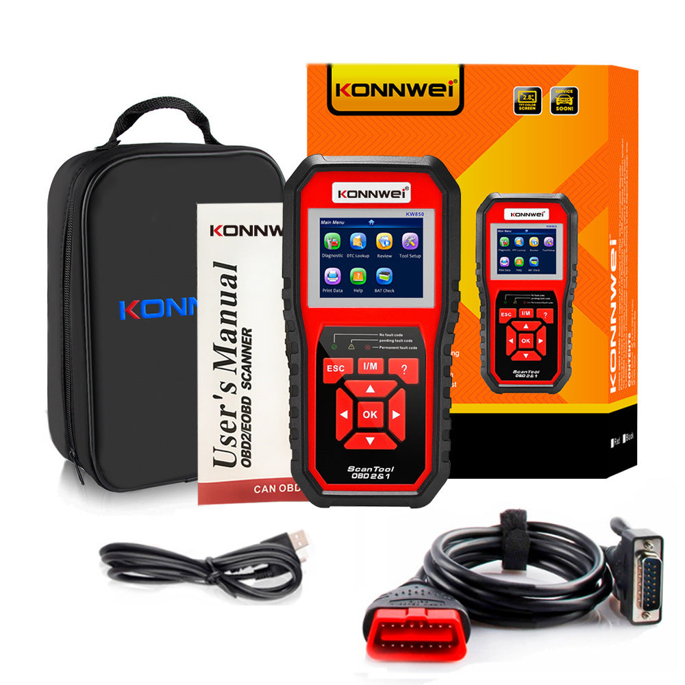 KW850 OBD2 CAN BUS lector de código escáner detector de código de falla del motor de coche