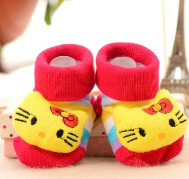 Chaussettes bébé en coton chaussettes de noël pour nouveau-nés cadeau Lot Animal antidérapant avec semelles en caoutchouc pour enfant garçon fille nouveau-né chaussettes bébé 