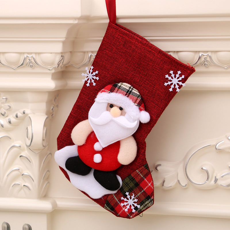 Sac cadeau de Noël chaussettes suspendues de Noël