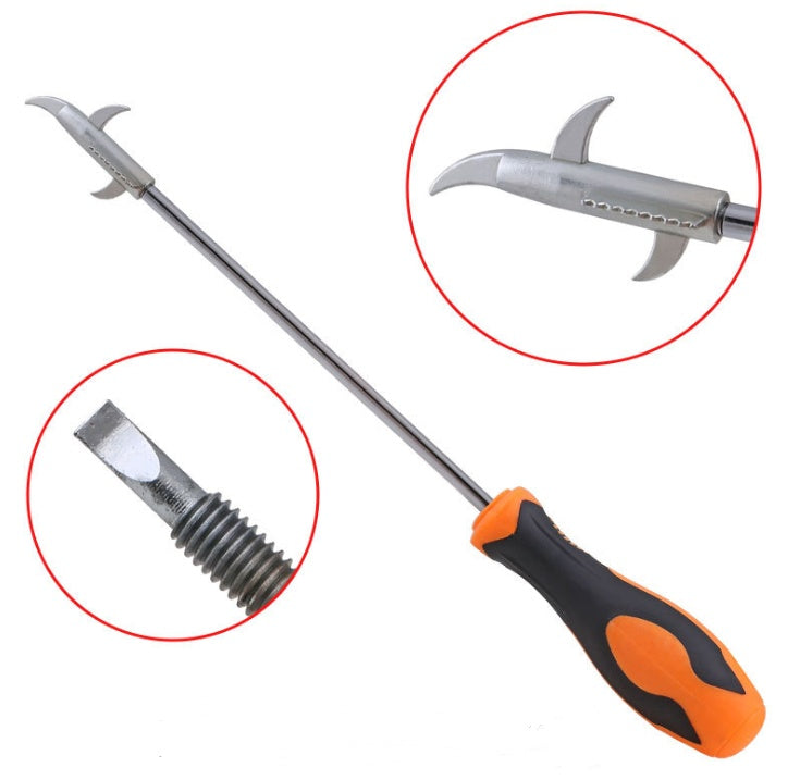 Tire clear stone hook