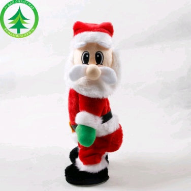 Décorations de Noël Jouets électriques du Père Noël Creative Twist Music Poupées du Père Noël