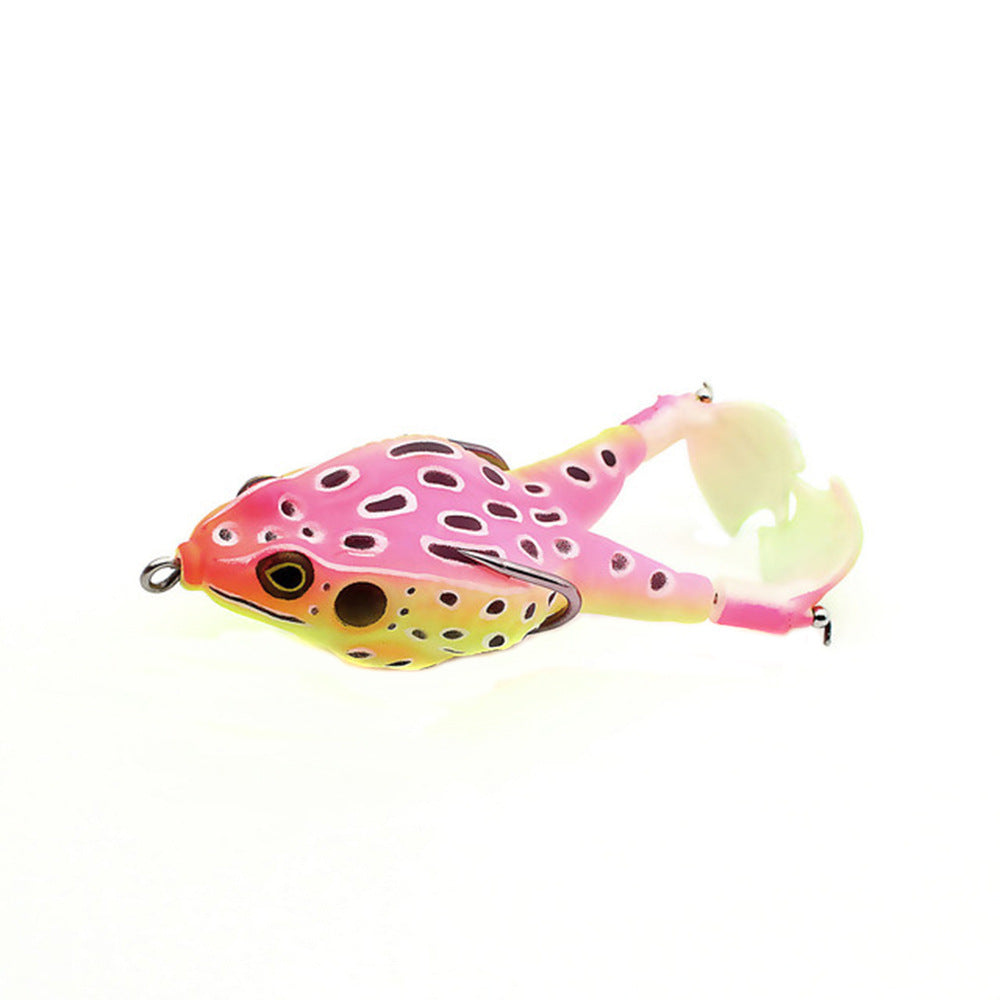 Appât souple grenouille à double hélice
