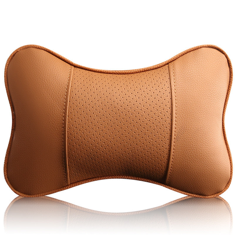 Nouvelle marque 2 pièces 3D oreillers de cou de voiture en cuir