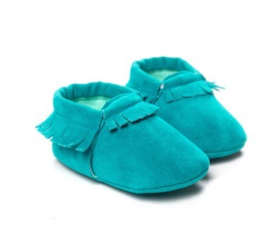 Chaussures de bébé nouveau-né en cuir suédé PU