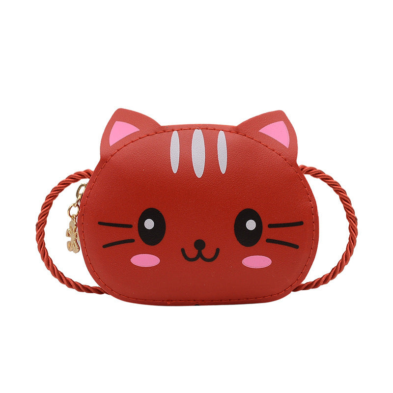 Mini sac à bandoulière de dessin animé mignon à fermeture éclair