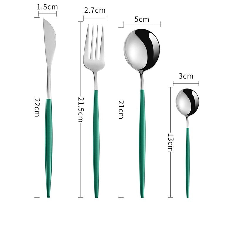 ensemble de cuillères en acier inoxydable de vaisselle