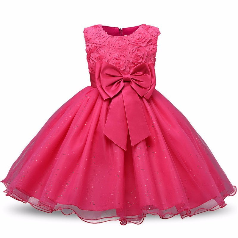 Robe princesse à fleurs pour filles, Tutu d'été, robes de fête d'anniversaire et de mariage