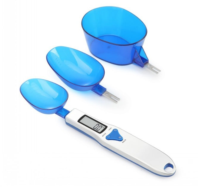 Balance à cuillère numérique 500g 0.1g, cuillère de cuisine à mesurer électronique avec 3 cuillères de pesée détachables