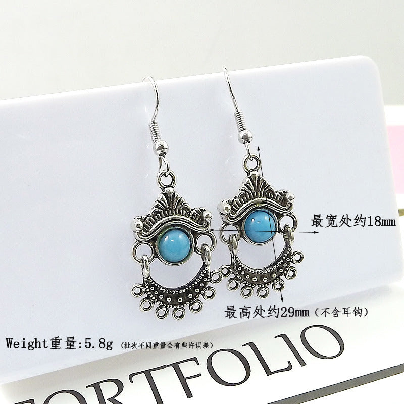Boucles d'oreilles à petits bijoux de style ethnique bohème