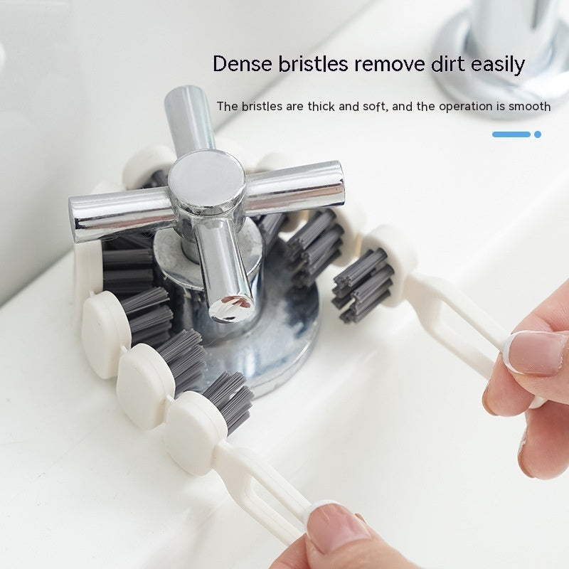 Brosse de nettoyage de robinet, brosse de nettoyage des taches d'huile de cuisine, outil de nettoyage des espaces pliables, cuisine, salle de bains, Tube de baignoire, brosse de nettoyage d'évier, Gadgets de cuisine