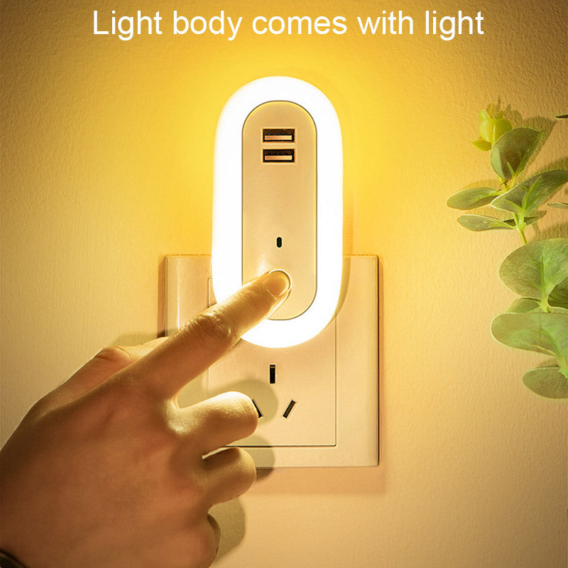 Lampe murale LED avec télécommande USB, variateur de synchronisation, veilleuse Simple, pour chambre à coucher, salon, couloir, prise de lampe murale LED