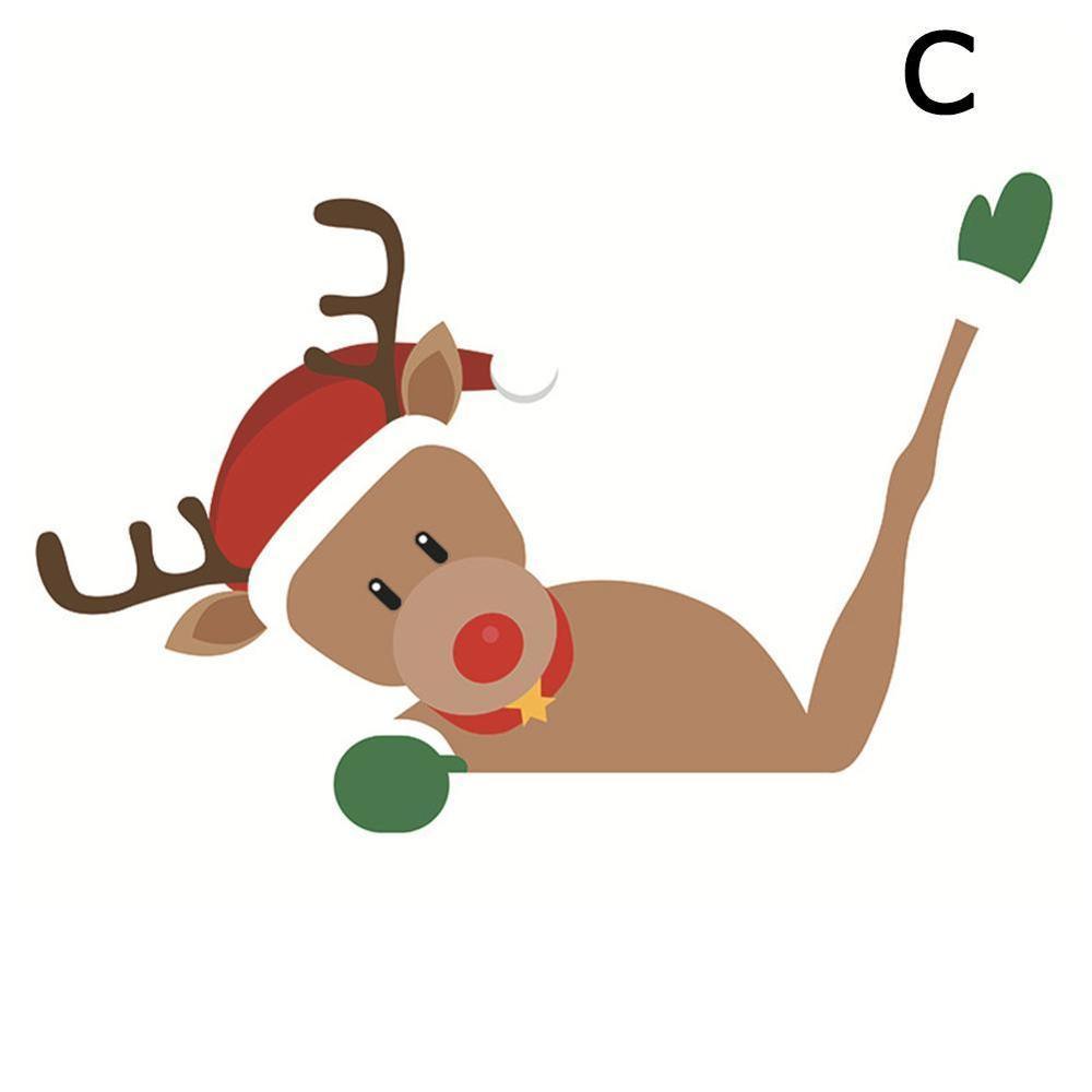 Autocollant de voiture d'essuie-glace Père Noël sans sangles