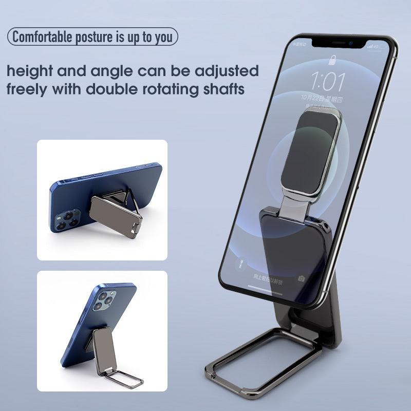 Support de téléphone portable pliable, boucle annulaire rétractable, support magnétique de bureau pour téléphone portable de voiture, accessoires de bureau