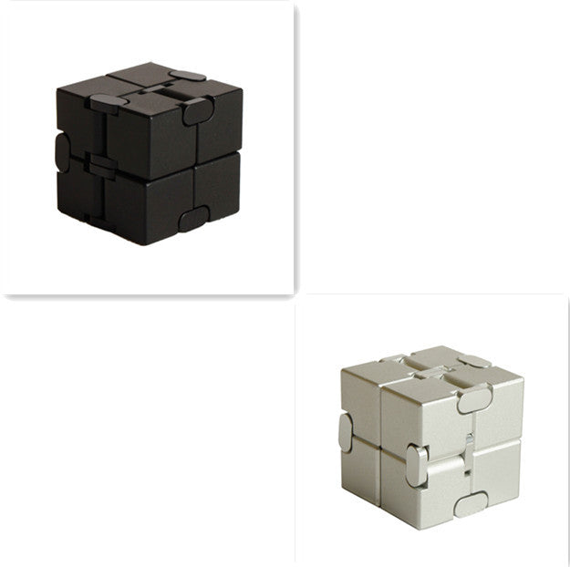 Jouet anti-Stress Cube infini en métal de qualité supérieure, décompresse Portable, jouets relaxants pour enfants et adultes