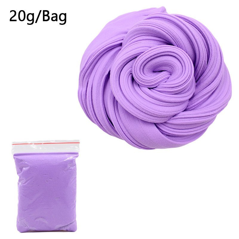 Suministros de bolas de arcilla de espuma esponjosa para niños, abalorios de algodón suave y ligero, Kit de fruta, artesanía en la nube, juguetes antiestrés