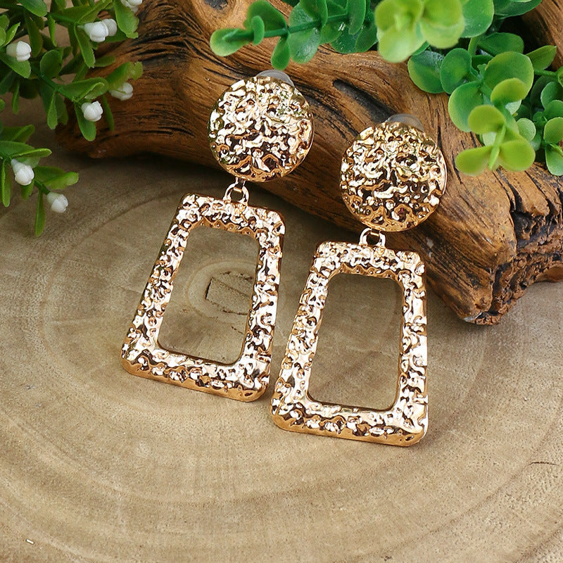 Boucles d'oreilles géométriques à la mode pour femmes