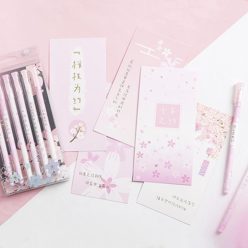 Ensemble de stylos gel créatifs Sakura