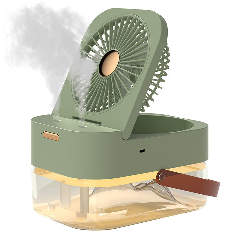Humidificateur ventilateur de pulvérisation Portable, refroidisseur d'air, humidificateur d'air, ventilateur USB de bureau avec veilleuse pour appareil ménager d'été