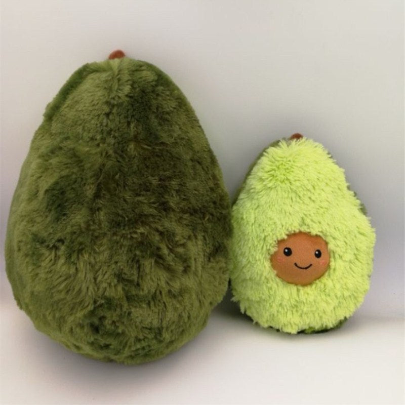 Oreiller en peluche avocat