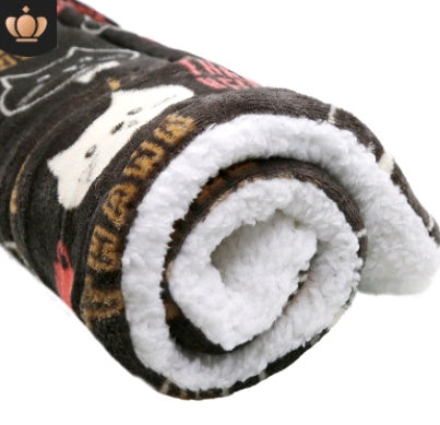 Tapis pour animaux de compagnie de chien de couvertures de chat mignon