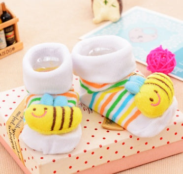 Chaussettes bébé en coton chaussettes de noël pour nouveau-nés cadeau Lot Animal antidérapant avec semelles en caoutchouc pour enfant garçon fille nouveau-né chaussettes bébé 