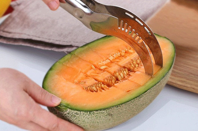 Coupe-pastèque en acier inoxydable pour pastèque Hami Melon Pitaya Pawpaw