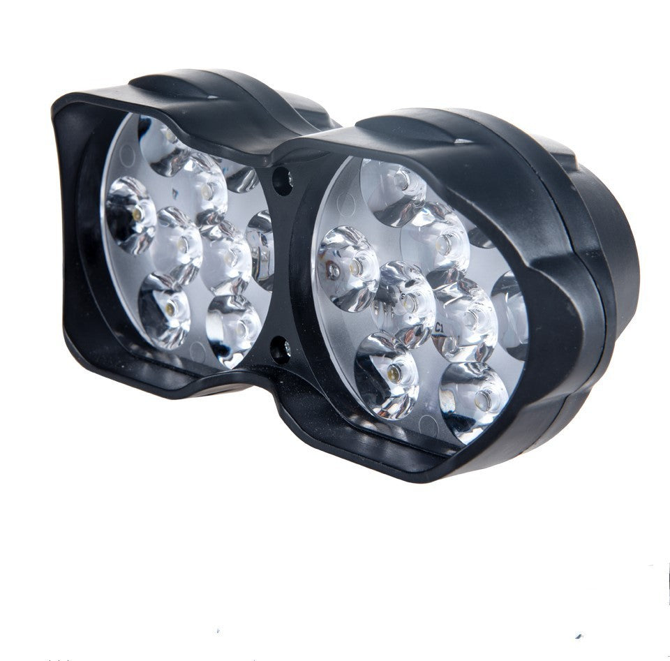 L15 Faros LED para motocicleta Luces externas para automóvil eléctrico 9 Cuentas 18 Cuentas Luces Dobles Destacados Focos concentrados de 9 V-85 V