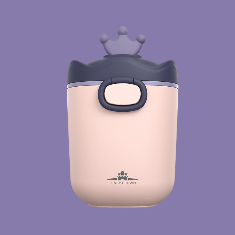 Boîte à lait en poudre Crown portable, grande capacité