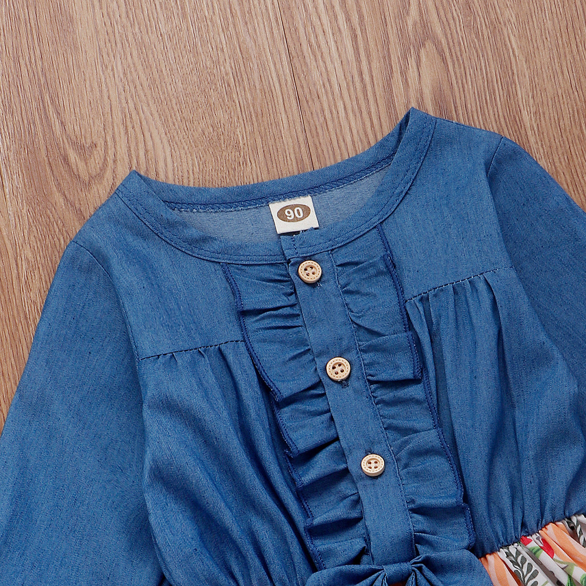 Robe patchwork en jean 