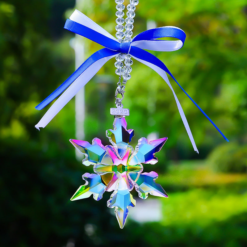 Crystal Creative Snowflake Car Pendant Interior