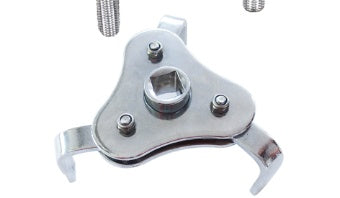 Llave para filtros de máquina plana de tres mordazas