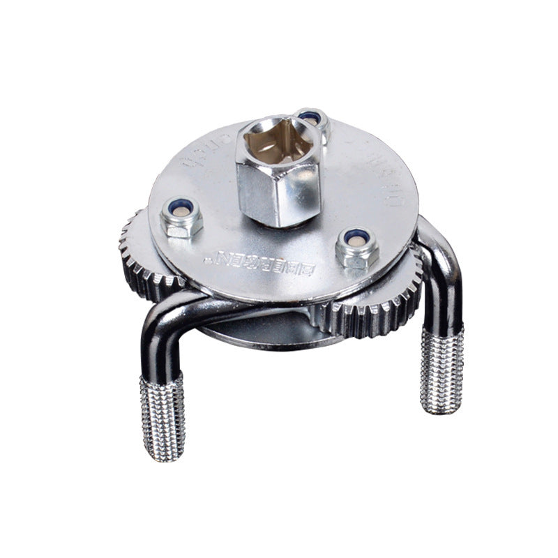 Llave para filtros de máquina plana de tres mordazas