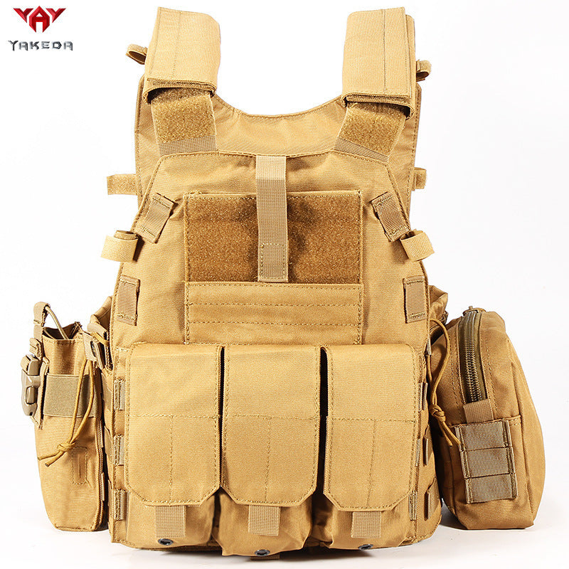 Chaleco táctico multifuncional MOLLE ligero CS para adiestramiento al aire libre